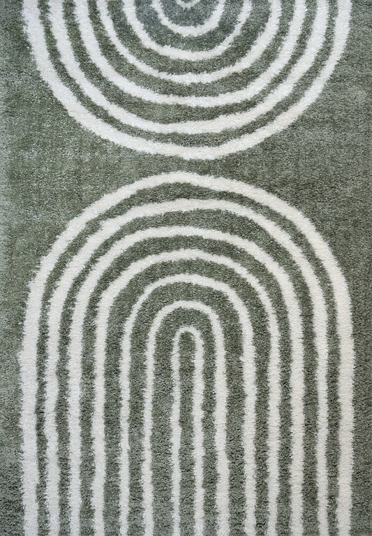 Moodi Shaggy Green Reverie Rug
