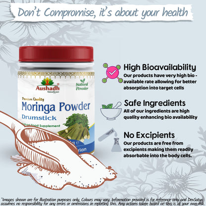 Aushadh Moringa Powder 100 gram - Daily Vitality Support