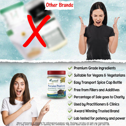 DivyaHerb Mucuna Pruriens Powder 100 gram - Daily Vitality Support