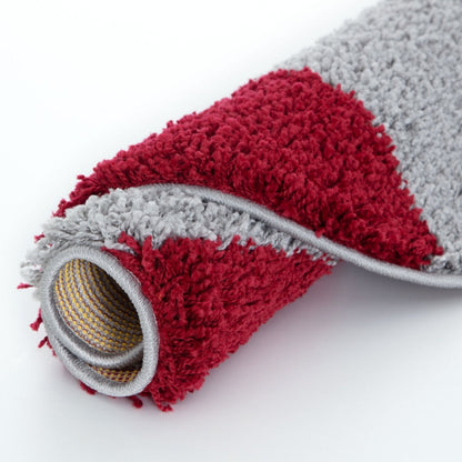 Myshaggy Geometric Red Rug