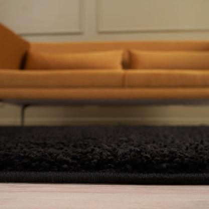 Myshaggy Solid Black Rug