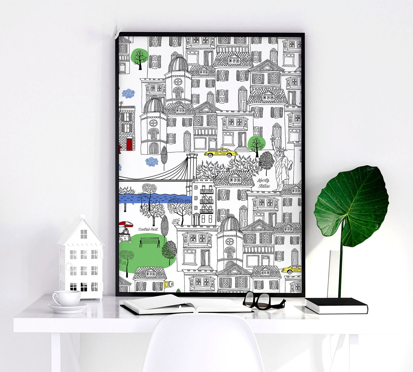 NY City Wall Art | Set of 2 travel posters