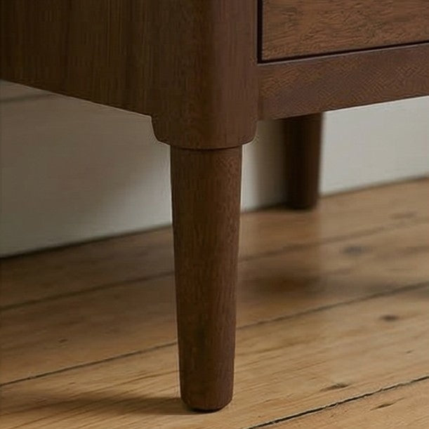 Norway Dark Walnut Wooden Bedside Table