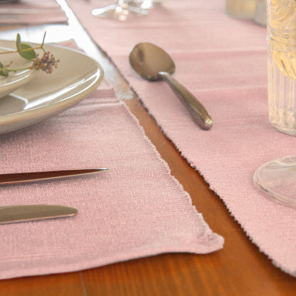 Ribbed Cotton Table Runner