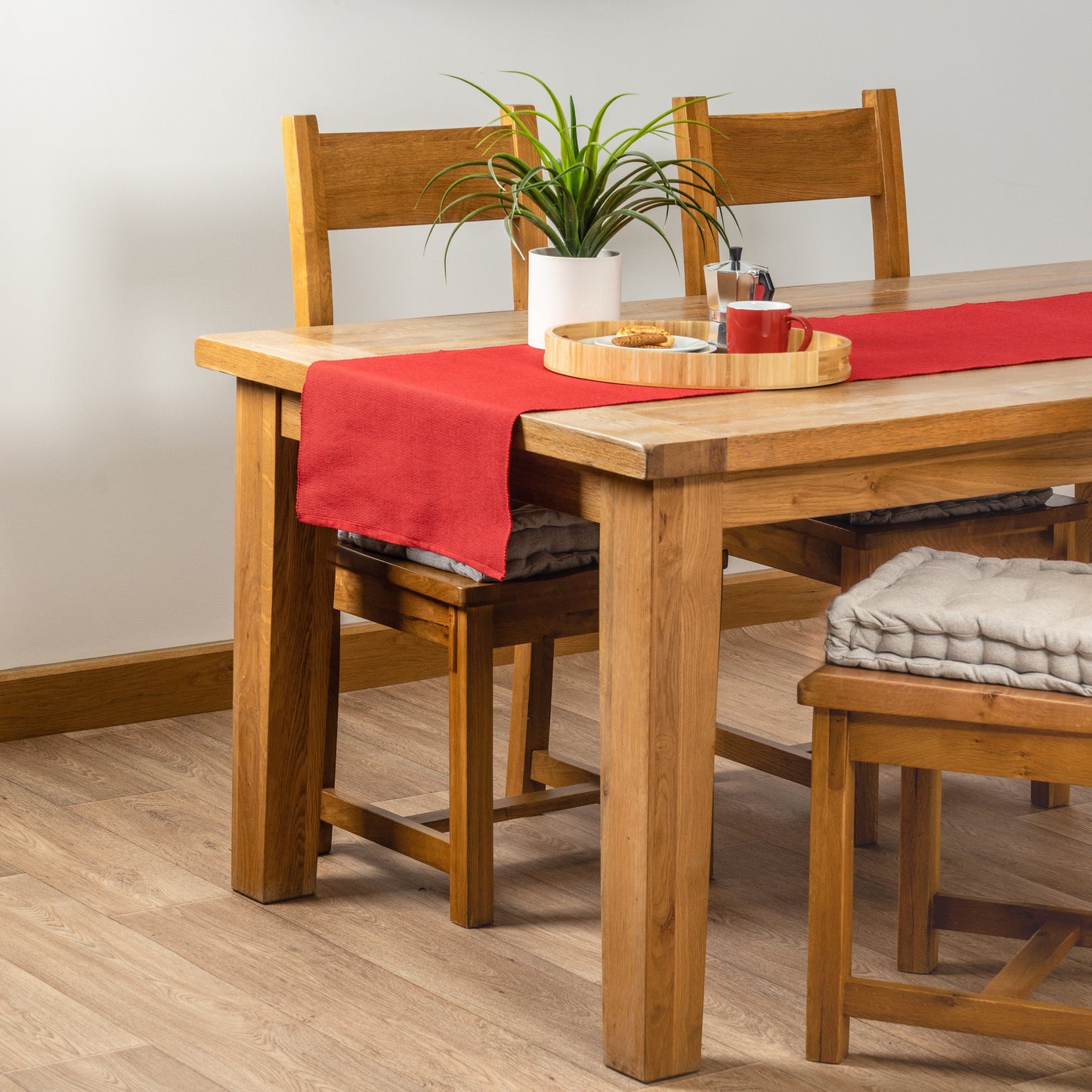 Ribbed Cotton Table Runner