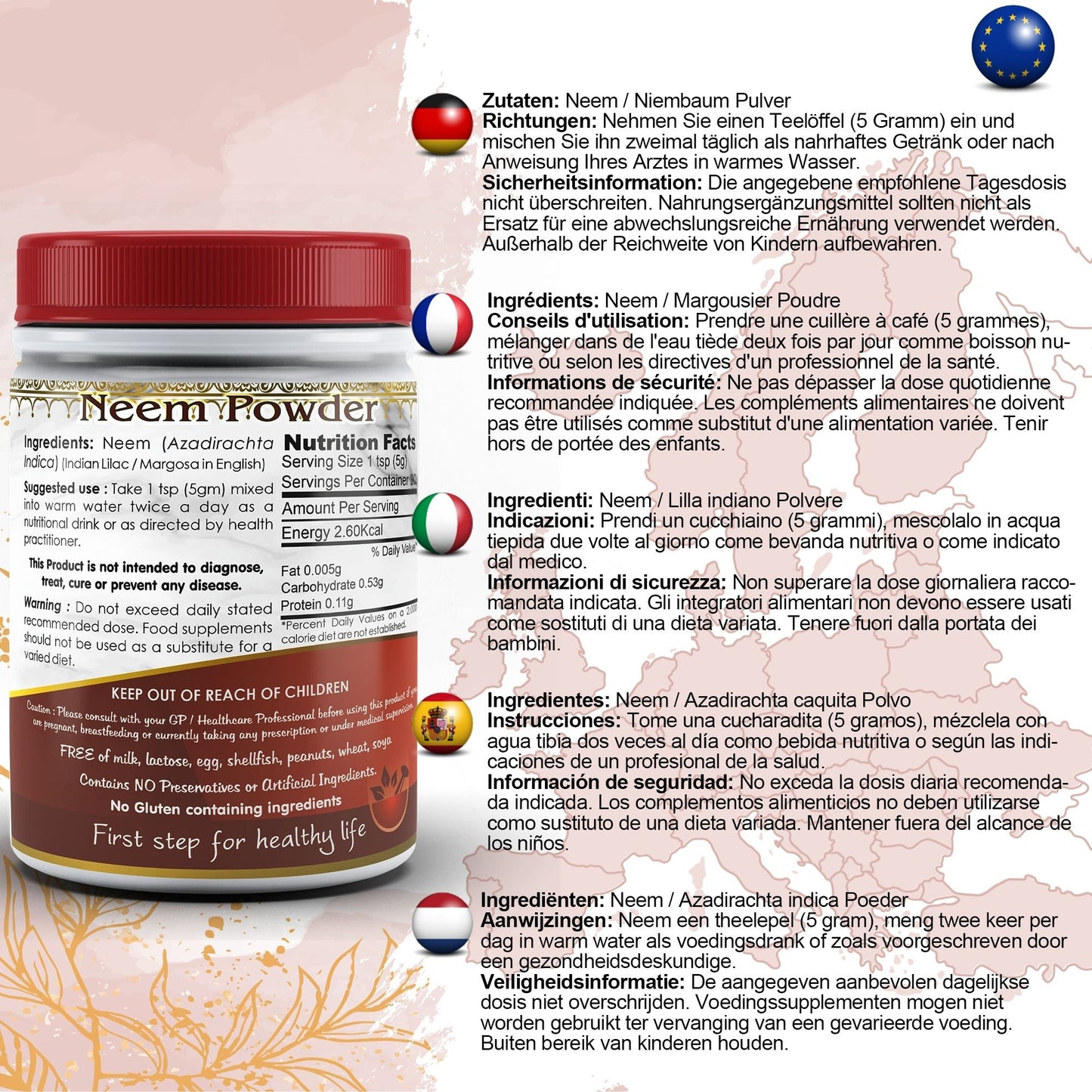 Aushadh Neem Powder 100 gram - Healthy-Looking Skin Support