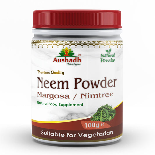 Aushadh Neem Powder 100 gram - Healthy-Looking Skin Support