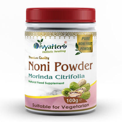 DivyaHerb Noni Powder 100 gram - Daily Wellness Support
