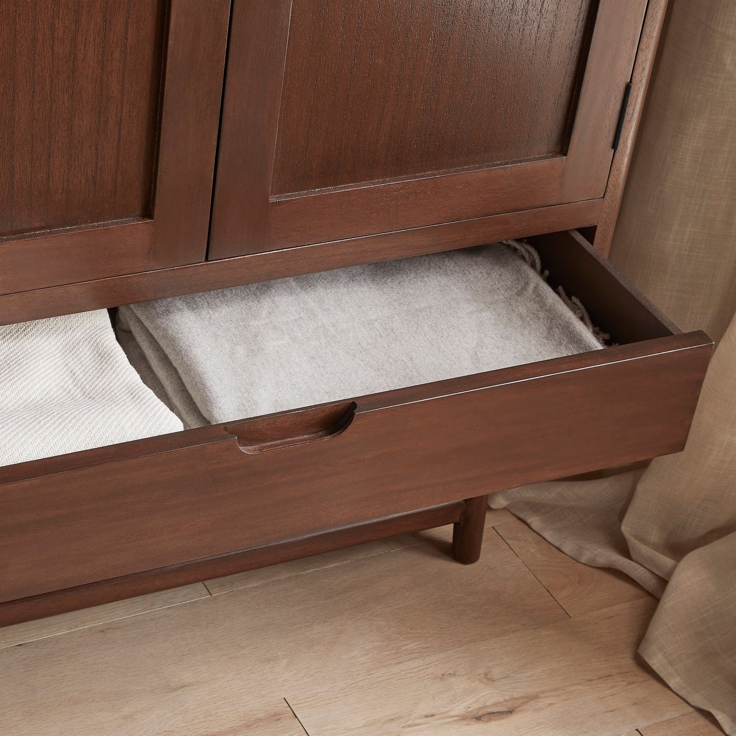 Norway Dark Walnut Wardrobe