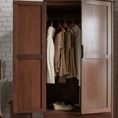 Norway Dark Walnut Wardrobe