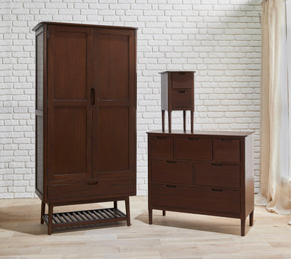 Norway Dark Walnut Wardrobe