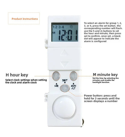 Intelligent Timed Reminder Medicine Box 28 Compartment Weekly Smart Pill Box with Sound Alarm for Elderly Medicine Reminder