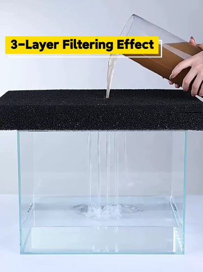 15/25/35/50PPI Bio Sponge Filter Media Pads Cut-to-fit Foam for Aquarium Fish Tanks Koi Ponds Filter Foam Sponges 1/2/3/4/5cm