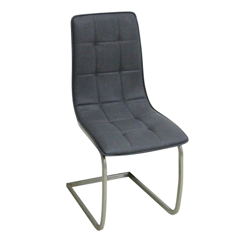 Olivia PU Chairs Chrome - Grey