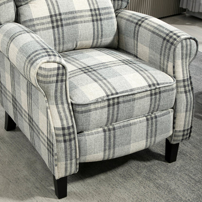 HOMCOM 160\'c2\'b0 Reclining Armchair, with Footrest - Grey