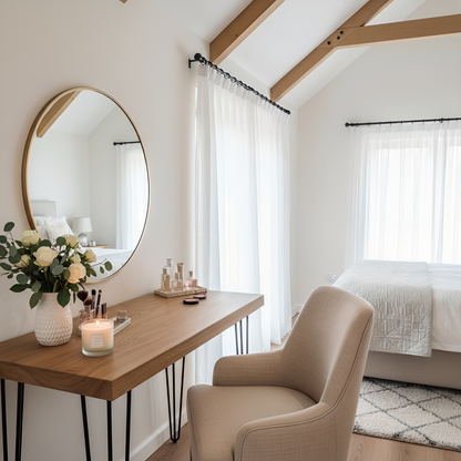 LARIA Oak Makeup / Dressing Table