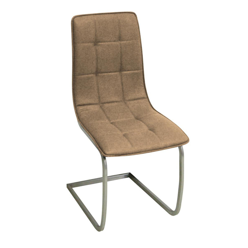 Olivia PU Chairs Chrome - Brown