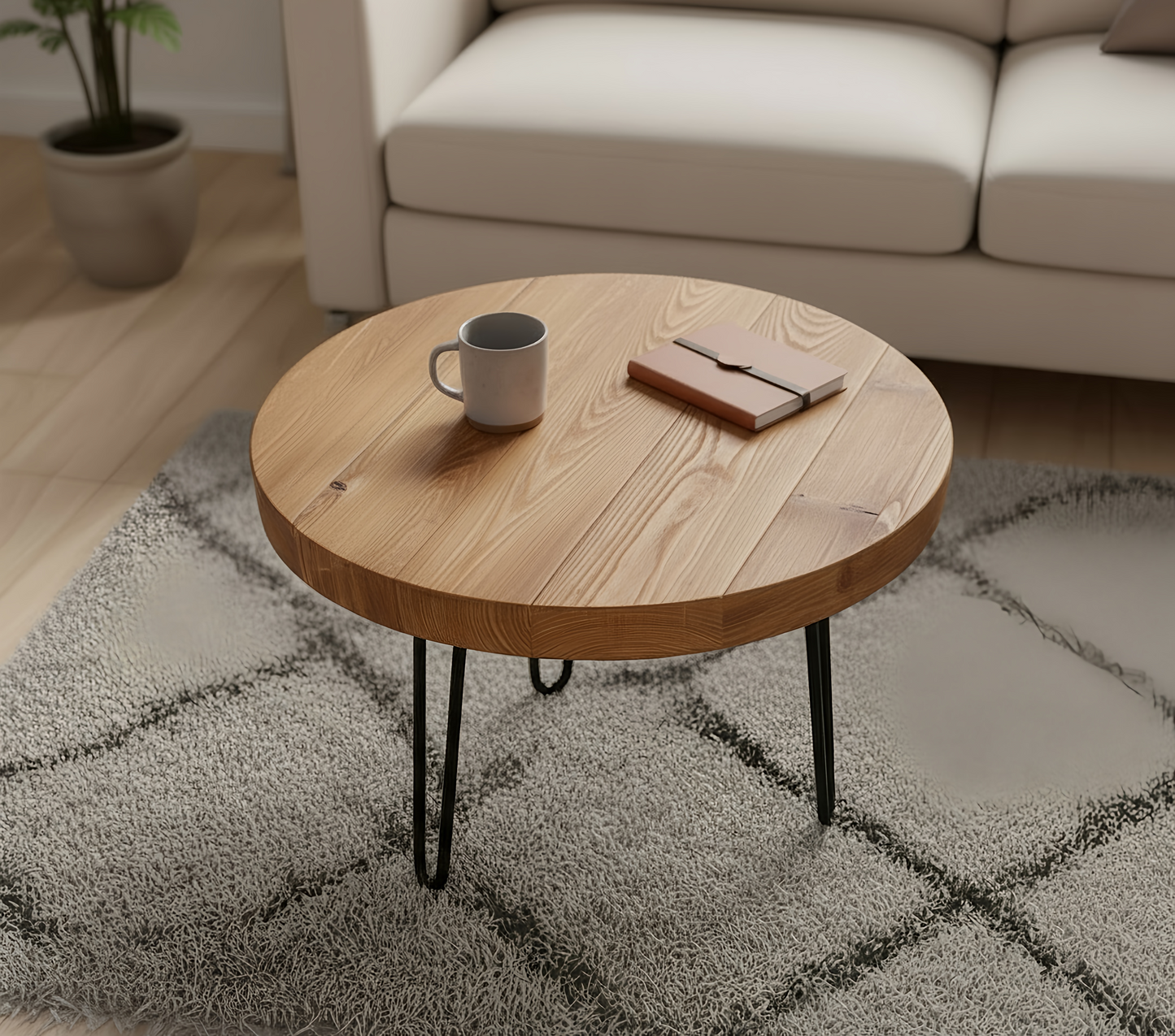 OLVA Round Chunky Coffee Table