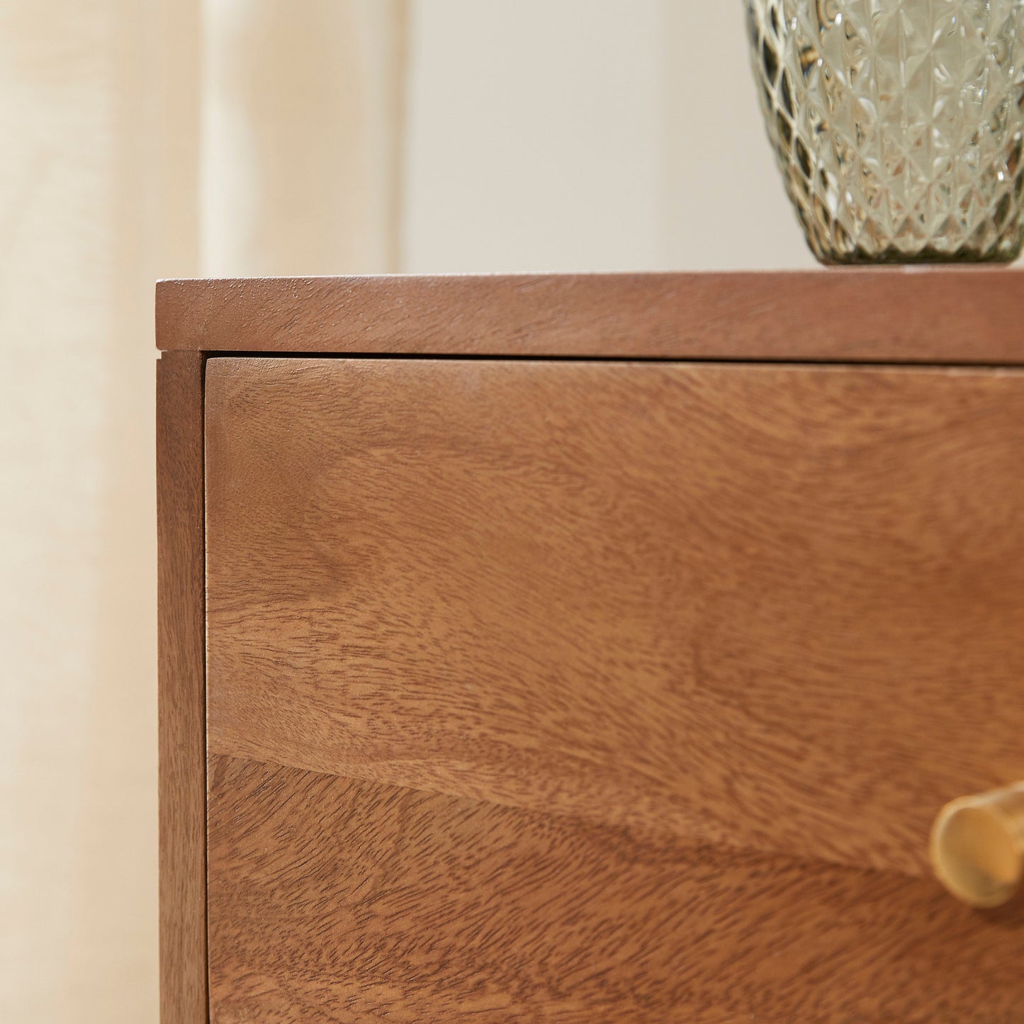 Scandinavian Light Walnut Oslo Bedside Table