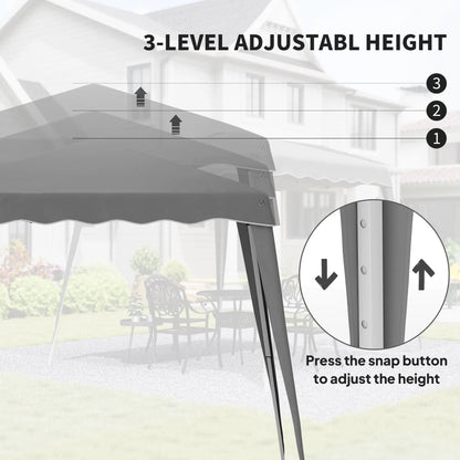 Outsunny 2.5 x 2.5M Pop up Garden Tent - Grey