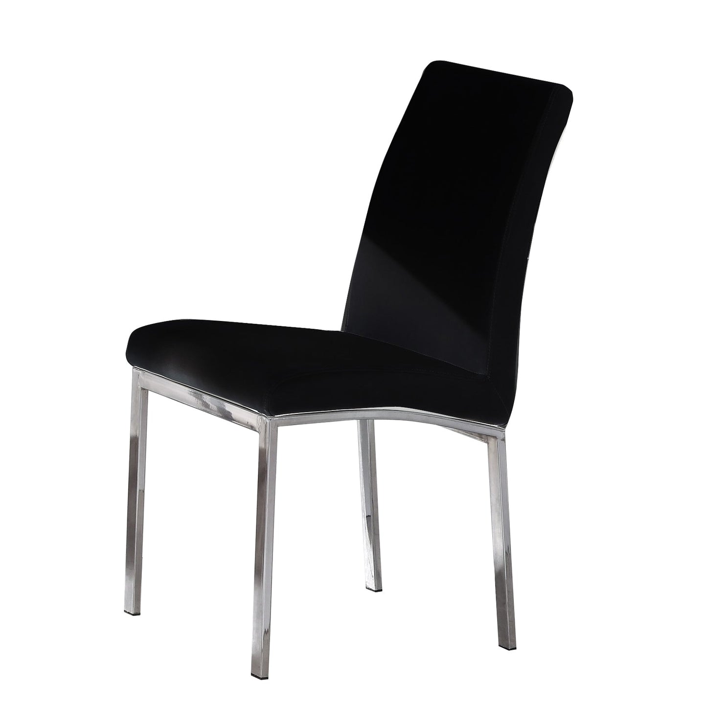 Peru PU Chair Chrome - Black
