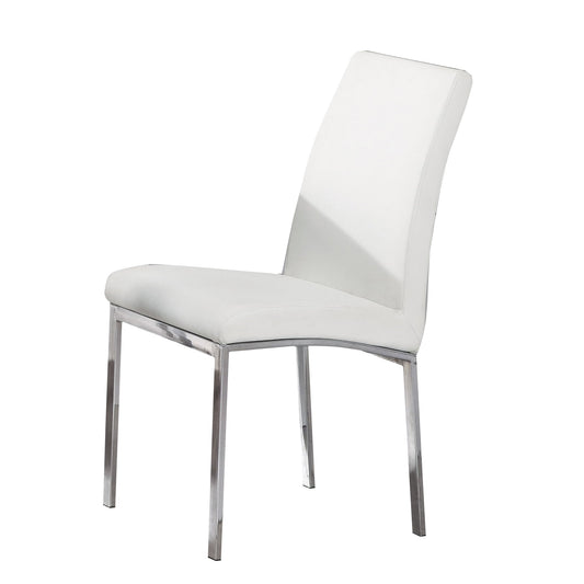 Peru PU Chair Chrome - White