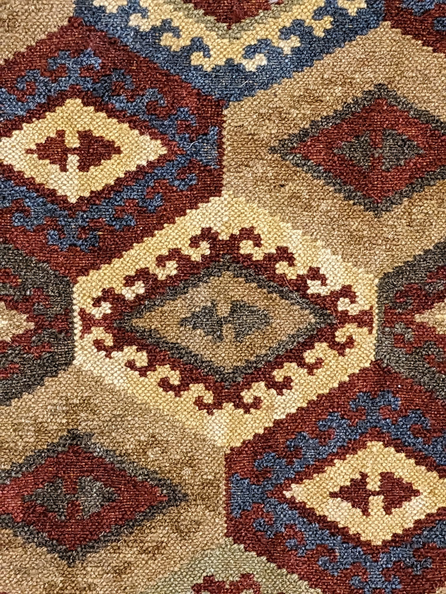 Turkish Kilim Vintage Cushion Cover - 40 x 40 cm