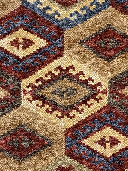 Turkish Kilim Vintage Cushion Cover - 40 x 40 cm
