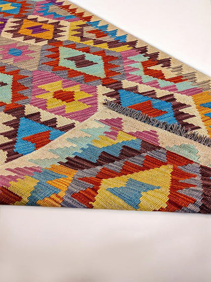 Maimana Afghanistan Kilim Rug - 290 x 79 cm