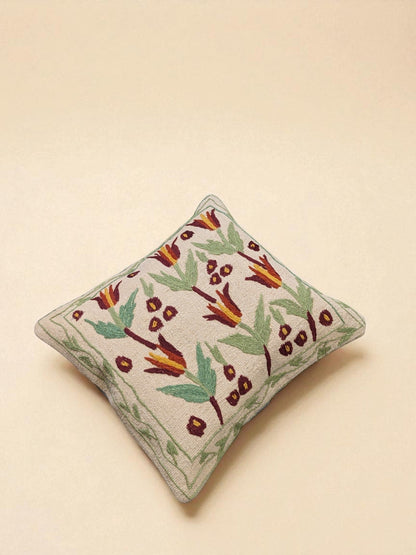 Suzani Hand Embroidered Cushion Cover - 45 x 45 cm
