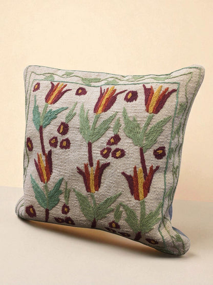 Suzani Hand Embroidered Cushion Cover - 45 x 45 cm