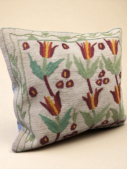 Suzani Hand Embroidered Cushion Cover - 45 x 45 cm