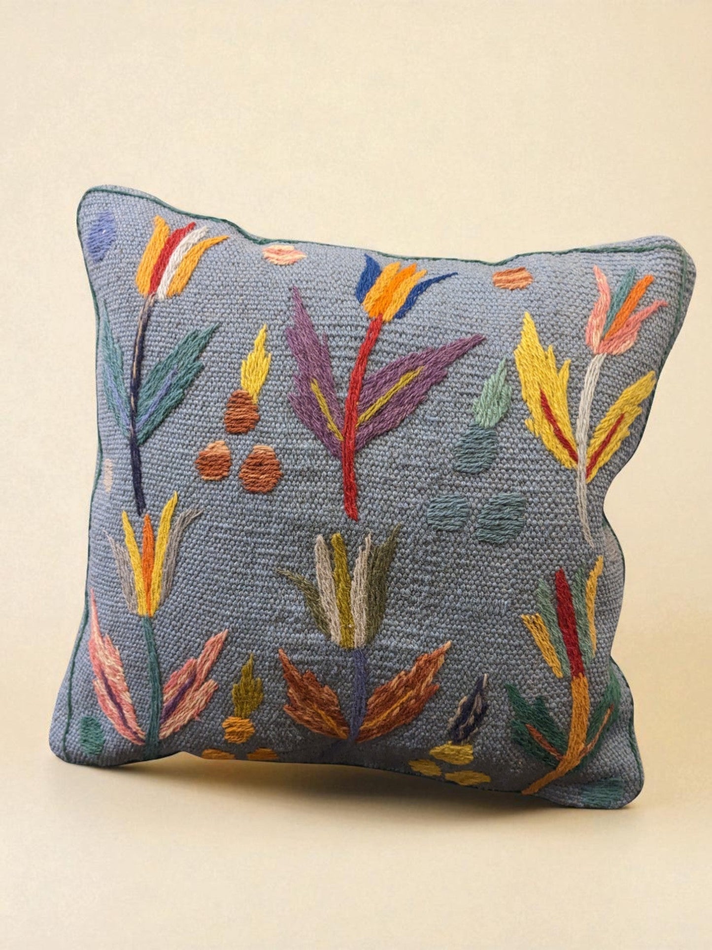 Suzani Hand Embroidered Cushion Cover - 45 x 45 cm