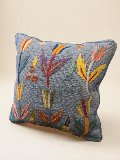 Suzani Hand Embroidered Cushion Cover - 45 x 45 cm