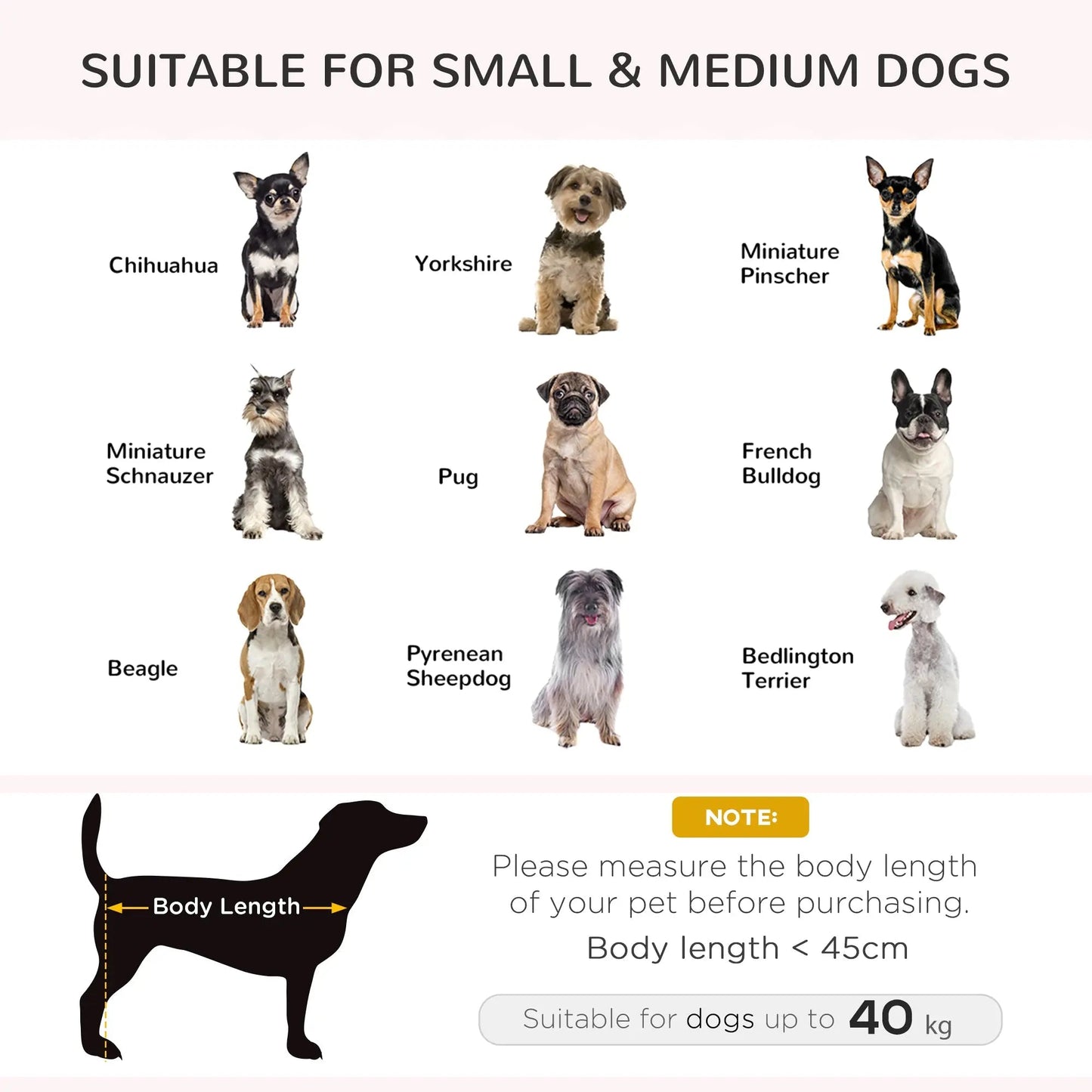 PawHut Elevated Dog Sofa Bed, with Cushion, for Medium and Small Dogs, Grey