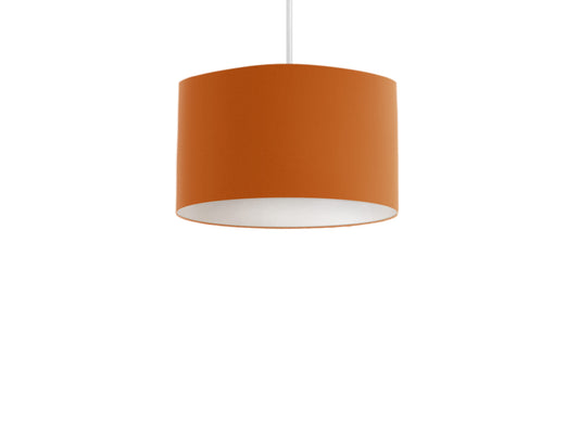 Plain Burnt Orange Lampshade – Handmade UK Ceiling or Table Lamp Shade | Made to Order