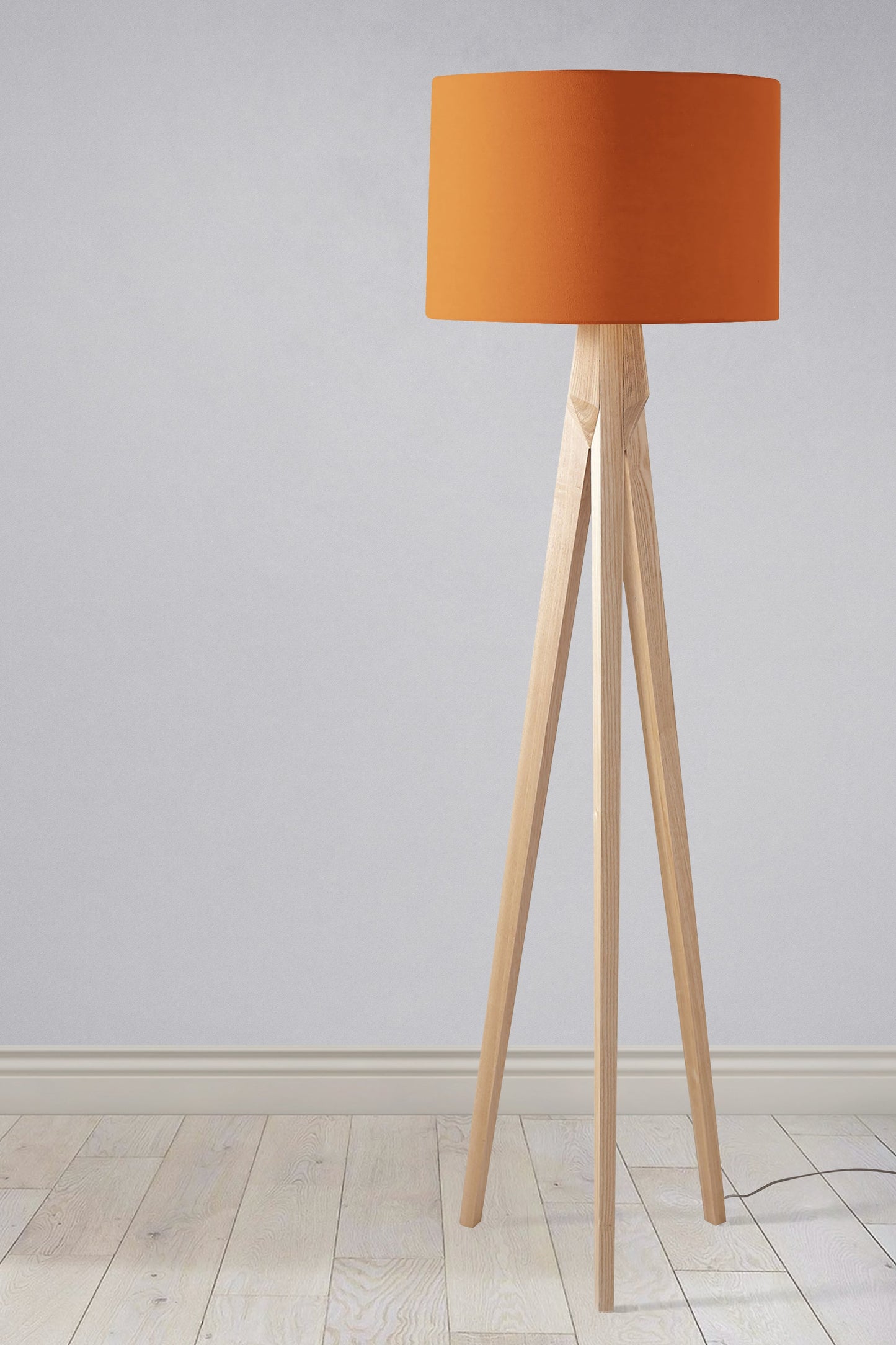 Plain Burnt Orange Lampshade – Handmade UK Ceiling or Table Lamp Shade | Made to Order