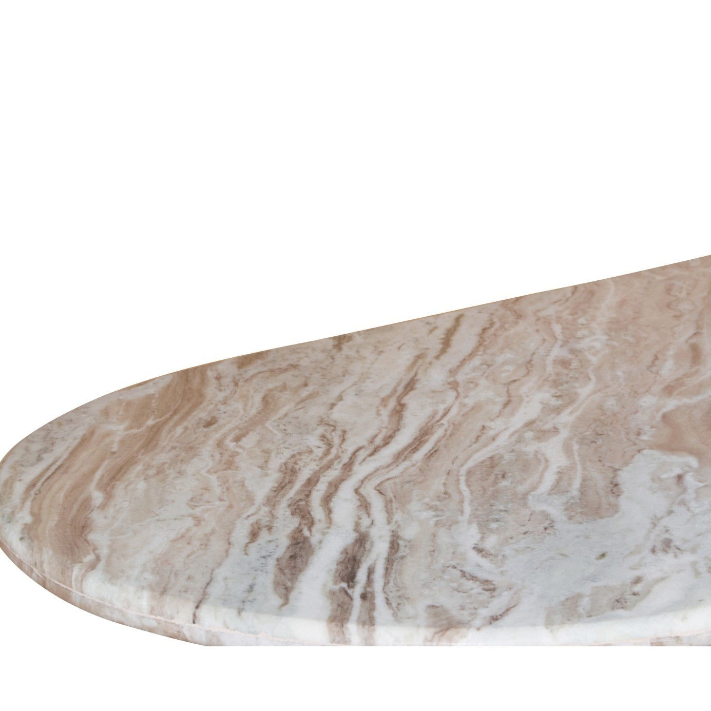 Bundi Natural Marble & Wood Large Tv Cabinet