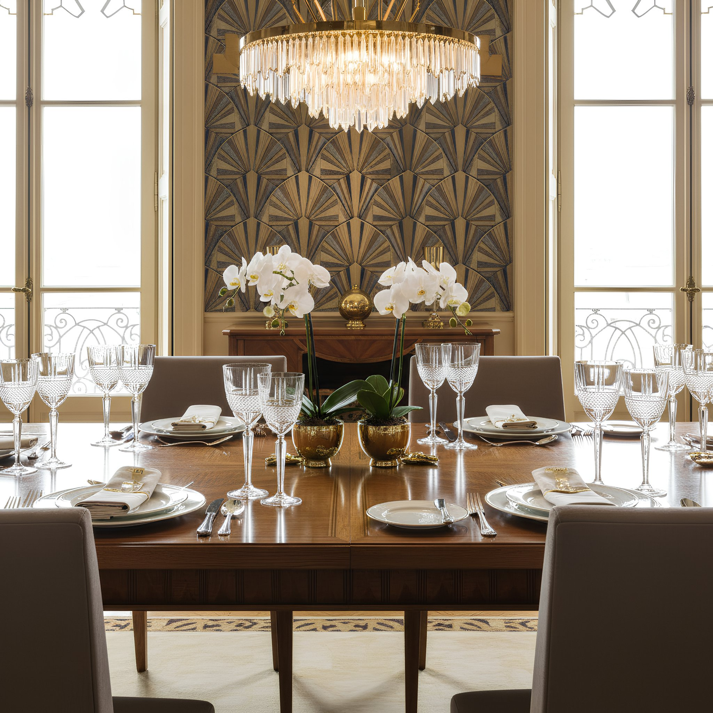 230ml Crystal Wine Glasses - Pack of Six - Downton Abbey