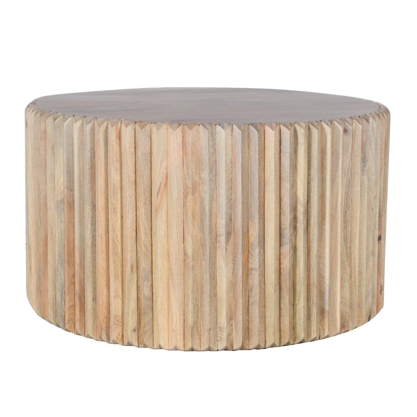 Preston Mango Wood Round Coffee Table