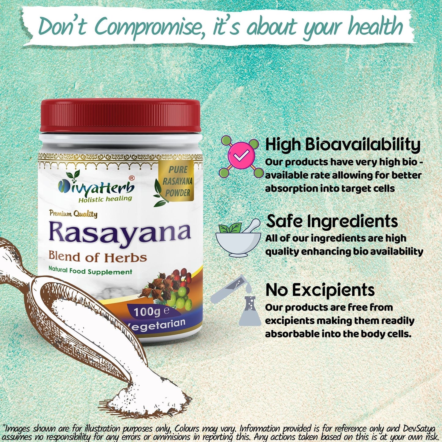 DivyaHerb Rasayana Powder 100 gram - Daily Vitality Support