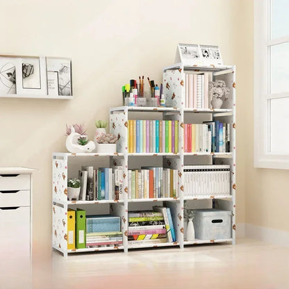 Simple Bookshelf Easy Assembly Bookcase Can Be Moved Children's Debris Rack Home Furniture Book Shelf Storage Locker Holders