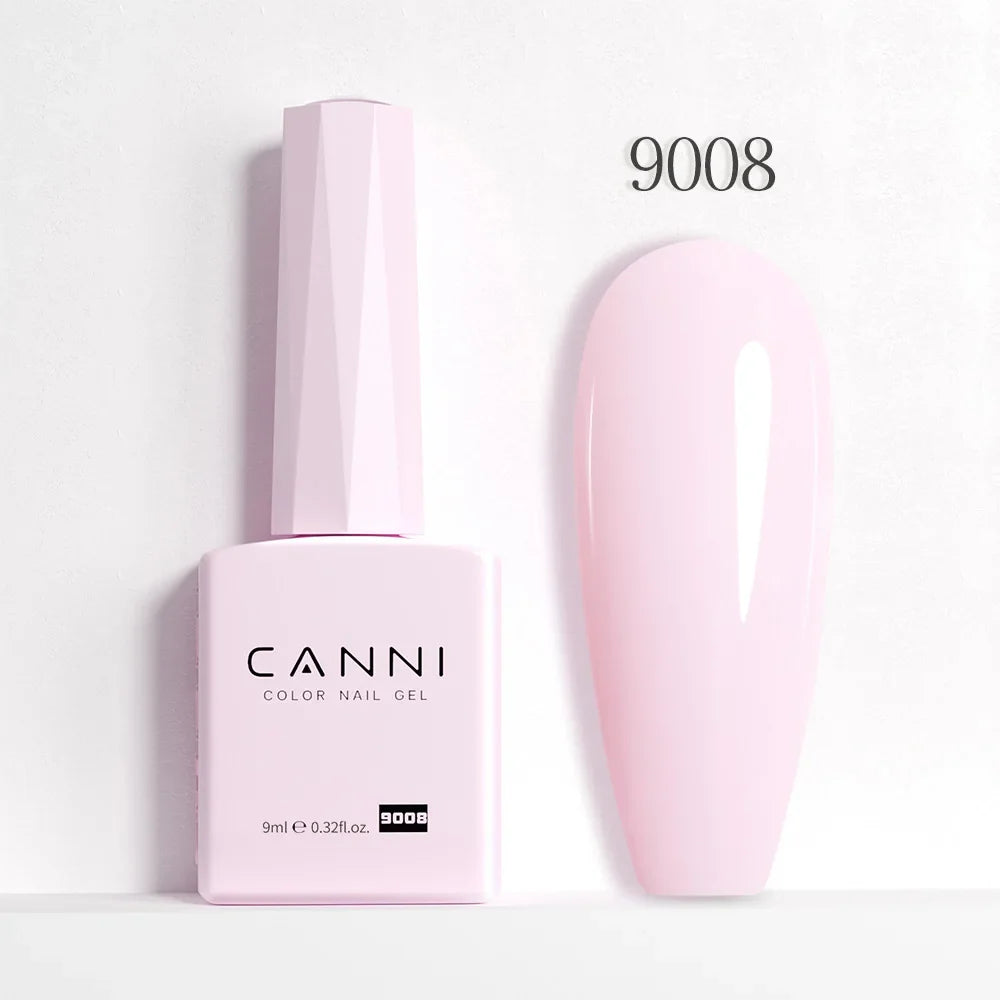 Canni Nail Gel Polish Jelly Nude Color HEMA FREE TPO FREE 9ml Transparent Semi Permanent Natural Nude French Nail Gel Lacquer