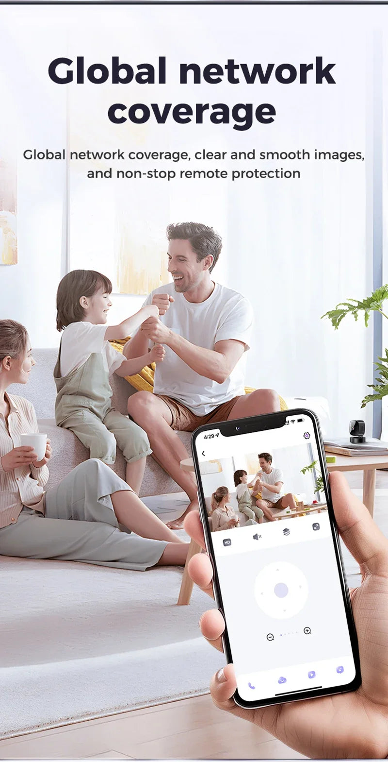 Lenovo Wifi Camera 6K HD Mini Camera Wireless Security Protection Remote Monitor Camcorders Video Surveillance Home Smart Camera