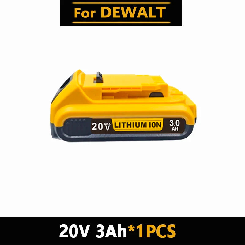 3.0Ah for Dewalt original 20V rechargeable tool battery DCB200 DCB201 DCB206 18V 20v 3AH .For Dewalt 18V 20V tool battery