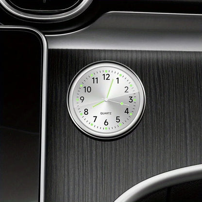 1pc Glow Decorative Car Clock Mini Quartz Watch for Car Decoration