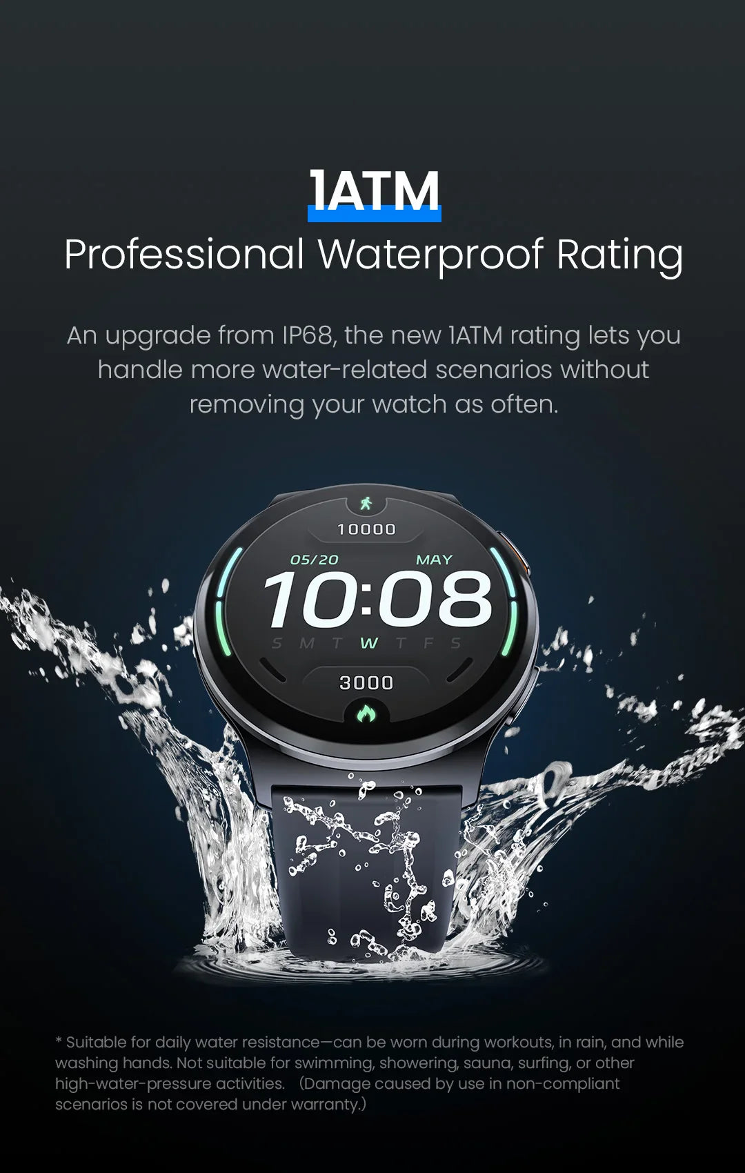 HAYLOU Solar Lite 2 Smartwatch 1.43'' AMOLED Display 24h Health Monitoring 150+ Sports Modes Voice Calling Smart Watch 1ATM