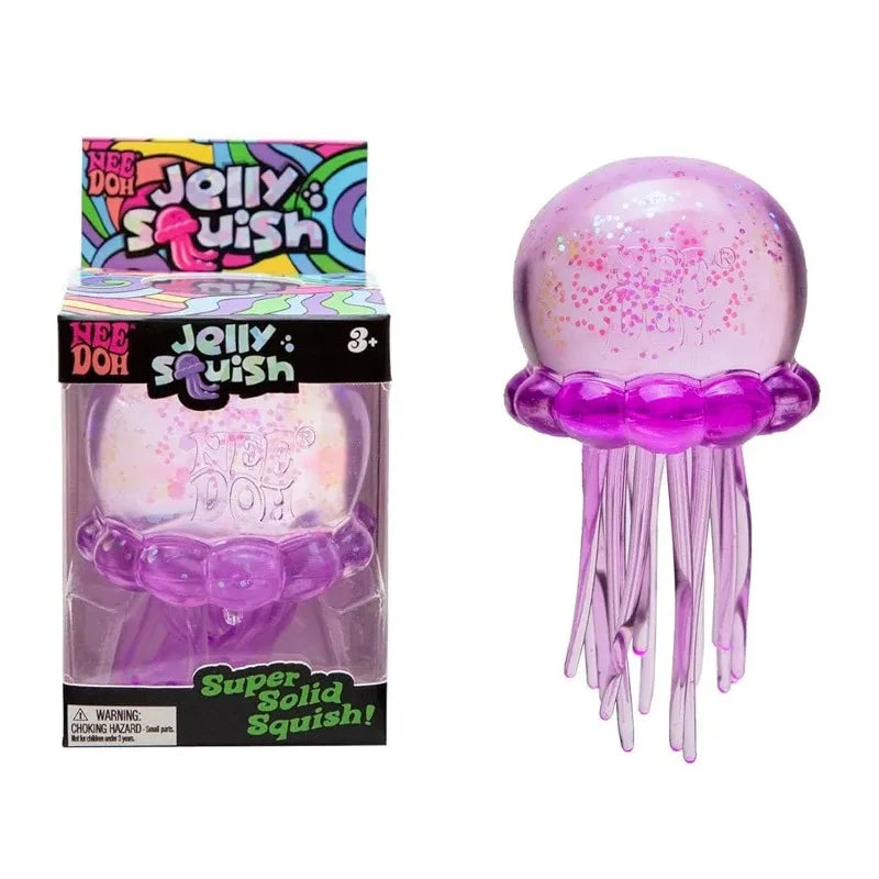 Confirmed Needoh Fuzz Ball Jellyfish Squishy Blind Box Series Various Colors Cute Jellyfish Modeling Stress Relief Relax Fun Toy