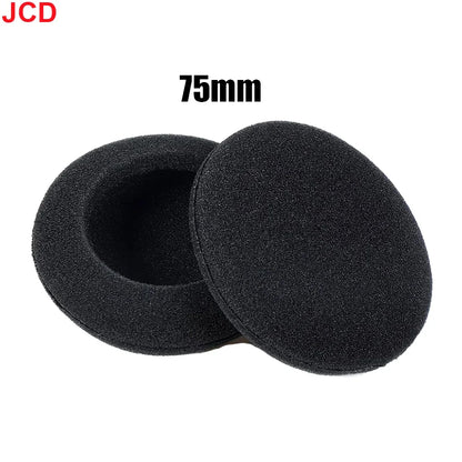 10pc Thickened Foam Ear Pads For Headphones Sponge Replacement Cushions Covers Earphones Case 35mm 40mm 50mm 55mm 60mm 70mm 75mm