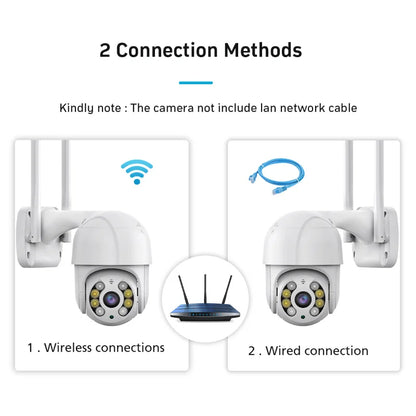 4K 8MP Wireless IP Camera Outdoor Security Wifi PTZ Camera 4MP HD Auto Tracking Video Surveillance CCTV Camera P2P iCsee APP